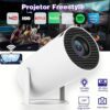 Projetor Wi-fi  Portátil com Android HDMI Smart Cinema 4k