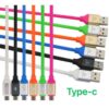 Cabo Usb Tipo C Emborrachado 1,20 Metros