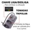 Régua Extensão Elétrica 6 Tomada Filtro Linha Bivot - Image 7